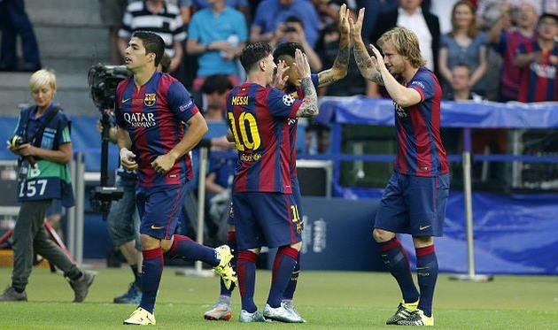 Луис Суарес, Лионель Месси, Неймар, Иван Ракитич, Getty Images