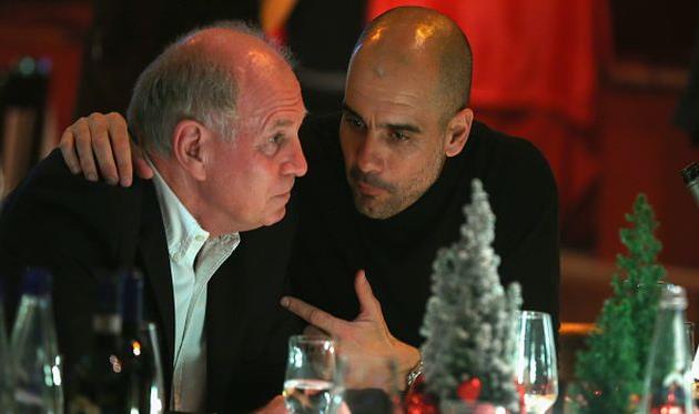 Ули Хенесс и Хосеп Гвардиола, Getty Images