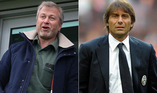 Абрамович и Конте, коллаж The Telegraph