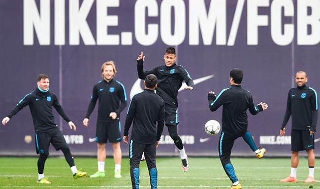 Тренировка Барселоны, Getty Images