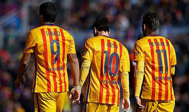 луис Суарес, Лионель Месси, Неймар, getty images