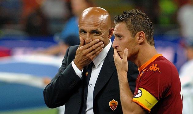 Лучано Спаллетти и Франческо Тотти, eurosport.fr