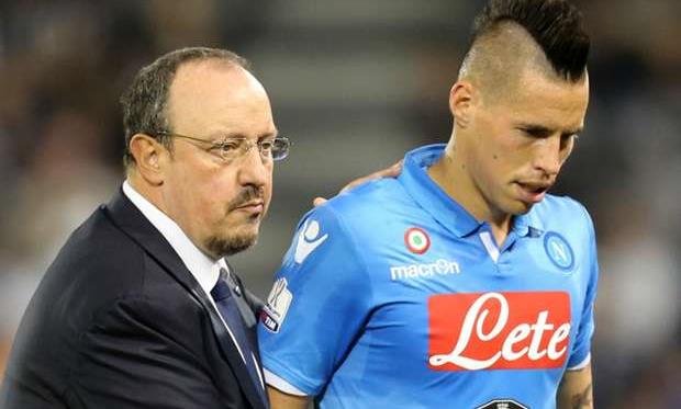 Бенитес и Хамшик, AFP