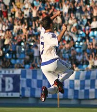 Карлос Корреа празднует свой гол, fcdynamo.kiev.ua