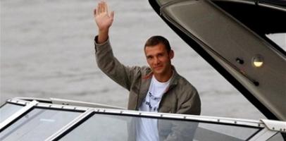 Андрей Шевченко на катере