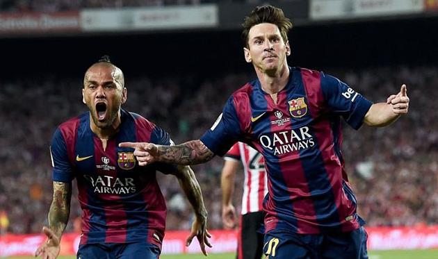 Дани Алвес и Лео Месси, Sky Sports