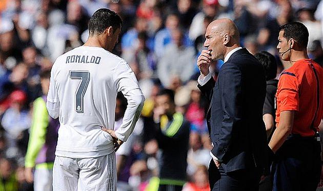 Криштиану Роналду и Зинедин Зидан, getty images