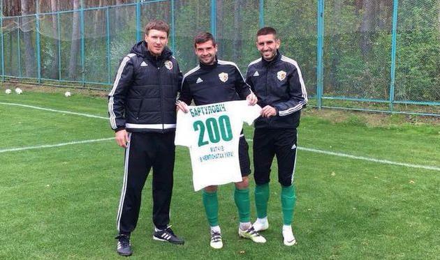 Младен Бартулович (по центру), vorskla.com.ua