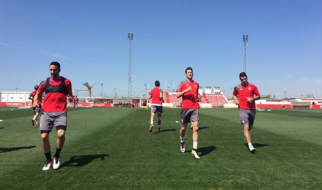 Тренировка Севильи, фото ФК Севилья