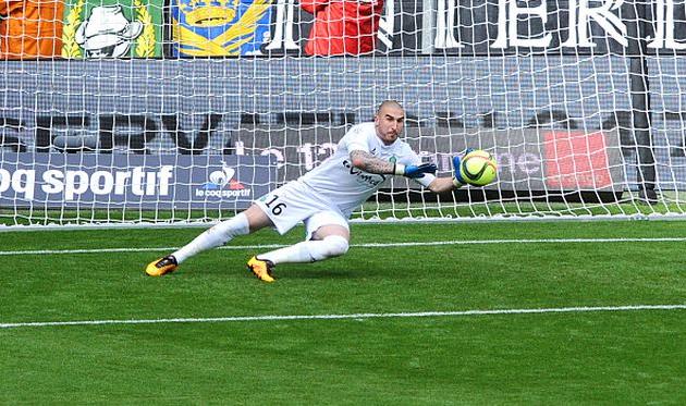 Классная игра Стефана Рюффье стала одним из залогов положительного результата Сент-Этьенна, Getty Images