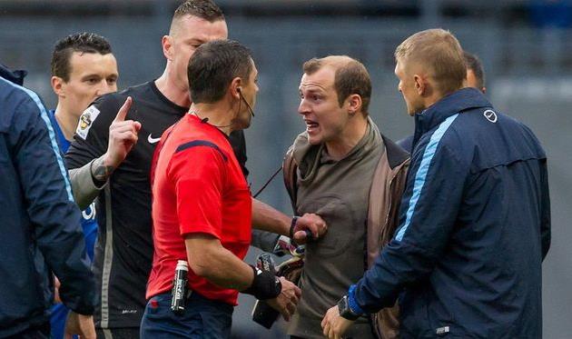 У Романа Зозули было много претензий к судейству Анатолия Абдулы, Фото Станислава Ведмидя, Football.ua