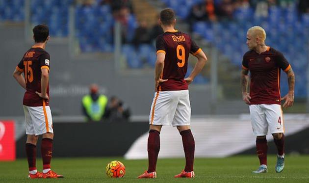 Миралем Пьянич, Эдин Джеко и Раджа Наингголан, getty images