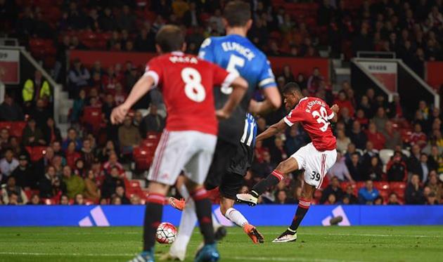 Маркус Рашфорд забивает второй гол в матче, getty images