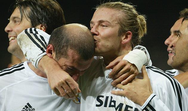 Зинедин Зидан и Дэвид Бэкхем, Getty Images