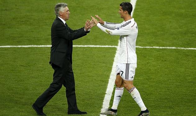 Карло Анчелотти и Криштиану Роналду, getty images