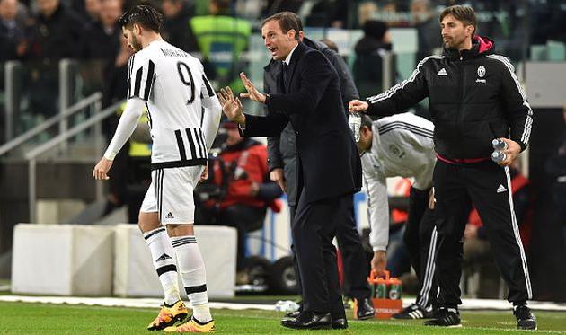 Альваро Мората, Массимилиано Аллегри, Getty Images