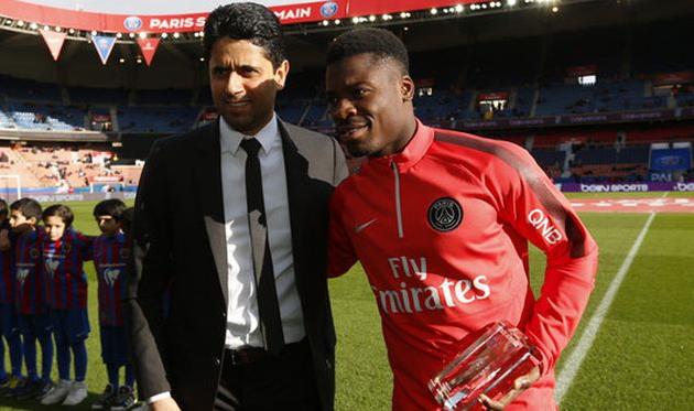 Нассер Эль-Хелаифи (слева) и Серж Орье, psg.fr