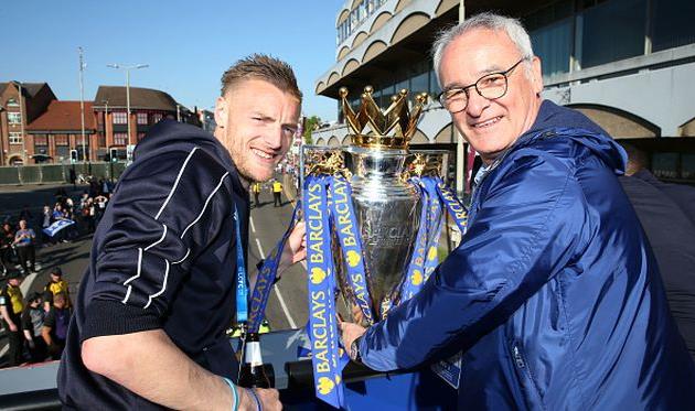 Джейми Варди и Клаудио Раньери, getty images