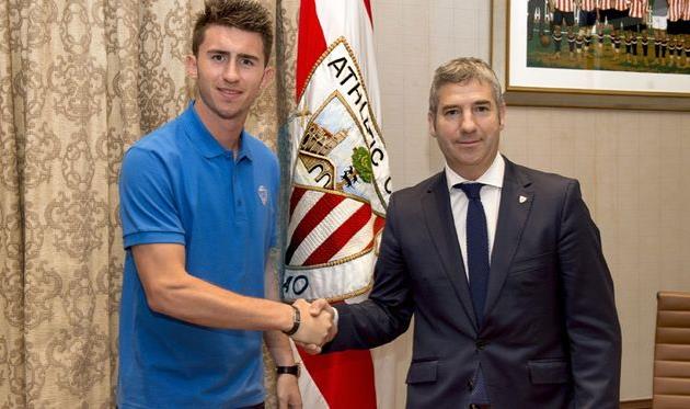 Эмерик Ляпорт (слева), athletic-club.eus