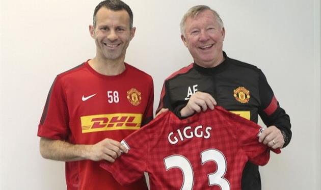 Райан Гиггз и Алекс Фергюсон, getty images