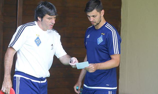 Александар Драгович (справа), fcdynamo.kiev.ua