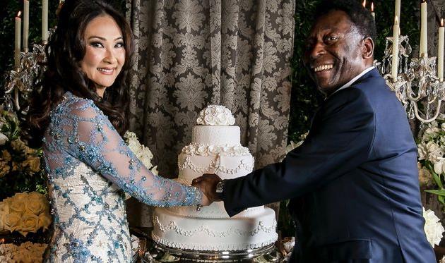 Пеле и его супруга, Twitter