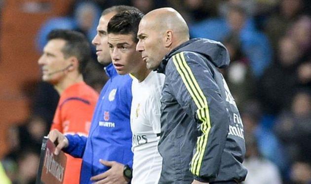 Джеймс Родригес, Зинедин Зидан, Getty Images