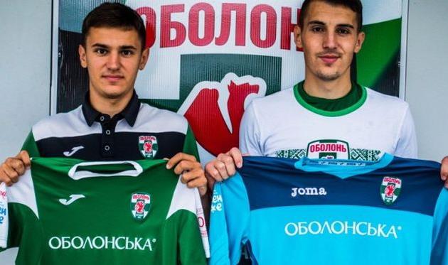 Артем Ковбаса (слева) и Павел Поштаренко, fcbrovar.obolon.ua