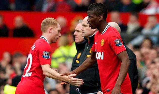 Пол Скоулз и Поль ПОгба, thesun.co.uk