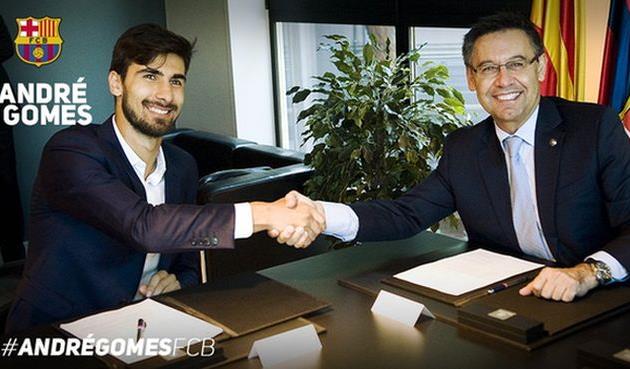 Андре Гомеш и Хосеп Мария Бартомеу, twitter.com/FCBarcelona