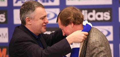 Игорь Суркис и Юрий Семин, фото fcdynamo.kiev.ua