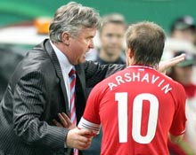 Хиддинк и Аршавин