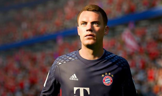 Мануэль Нойер в FIFA 17, bundesliga.com