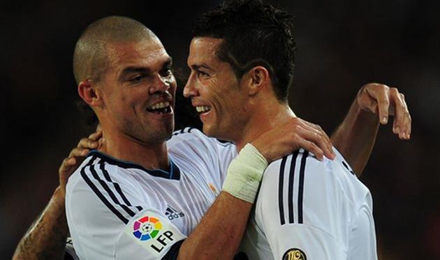 Пепе и Криштиану Роналду, getty images