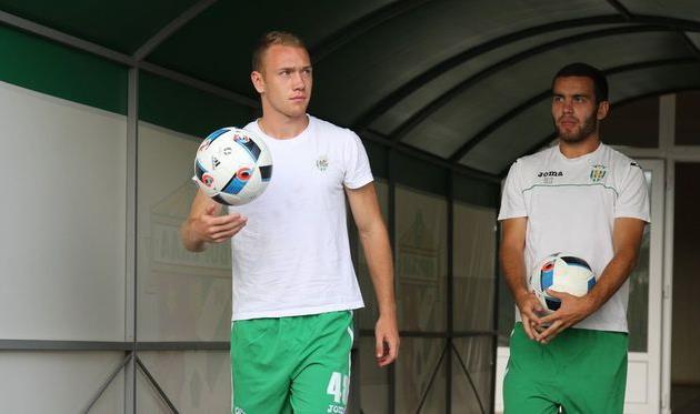 Дмитрий Клец (слева), Фото Олега Дубины, Football.ua