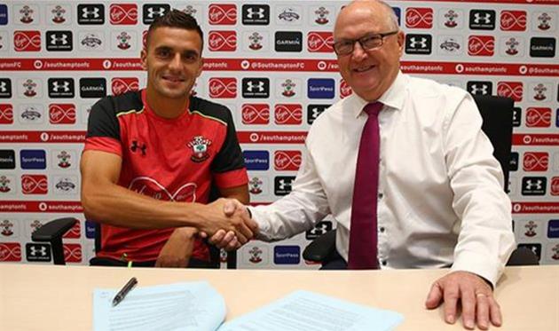 Душан Тадич (слева), saintsfc.co.uk