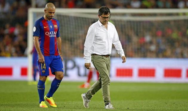 Хавьер Маскерано (слева), fcbarcelona.com