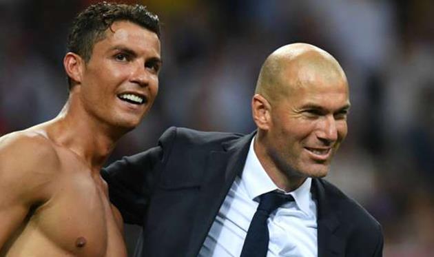 Криштиану Роналду и Зинедин Зидан, AFP