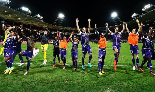 Ликование игроков Бастии, tfc.info