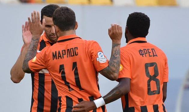 Срна, Марлос и Фред. Фото Богдана Заяца, football.ua