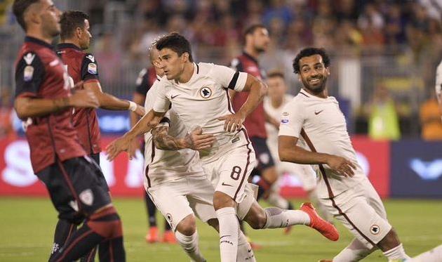 Диего перотти открыл счет в матче, фото фк рома