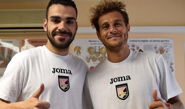 Бруно Энрике (слева) и Алекссандро Дьяманти, palermocalcio.it