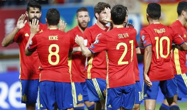 Радость испанцев, twitter.com/SEFutbol