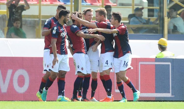 Радость игроков Болоньи, calciomercato.com