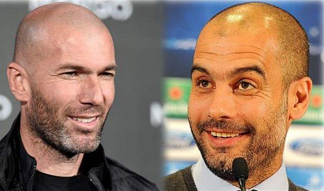 Зинедин Зидан и Хосеп Гвардиола, getty images