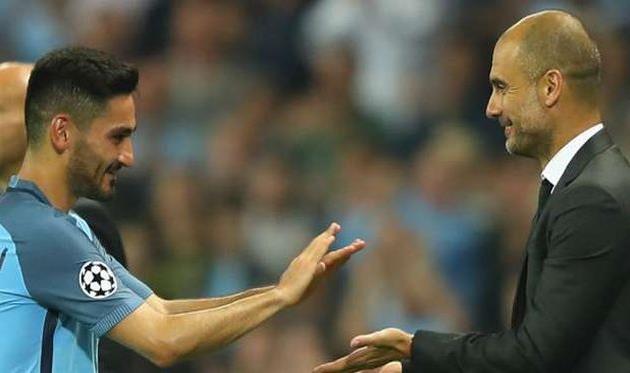 Гюндоган и Гвардиола, Goal.com