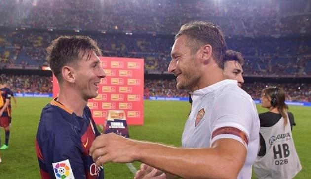 месси и тотти, twitter