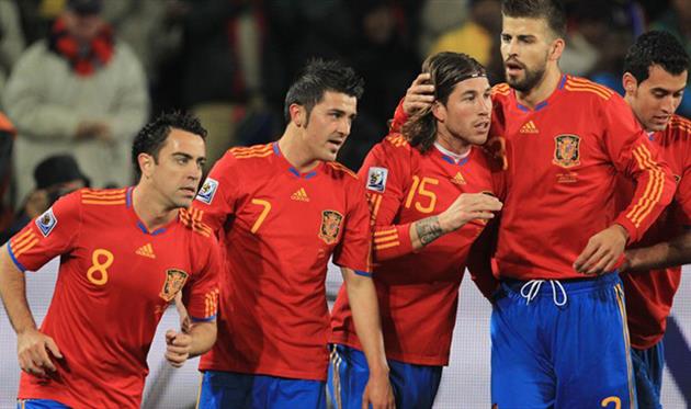 Хави, давид Вилья, Серхио Рамос, Жерар Пике, Серхио Бускетс, uefa.com