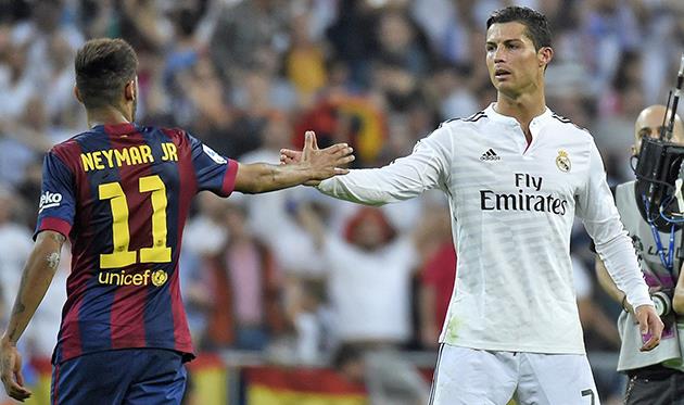 Неймар и Криштиану Роналду, readfootball.com