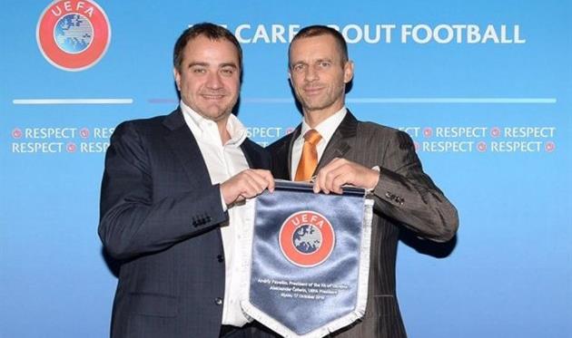 павелко и чеферин, facebook президента ффу